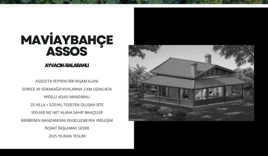 Assos Mavi Aybahçe Satılık Kooperatif Hissesi