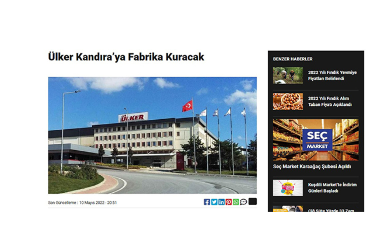 Kandıra Gıda Osb Içinde Sanayi İmarli Arsa